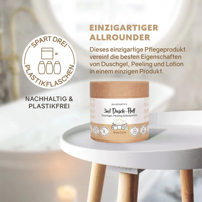 3in1 Dusch-Fluff | Shea Care 300g